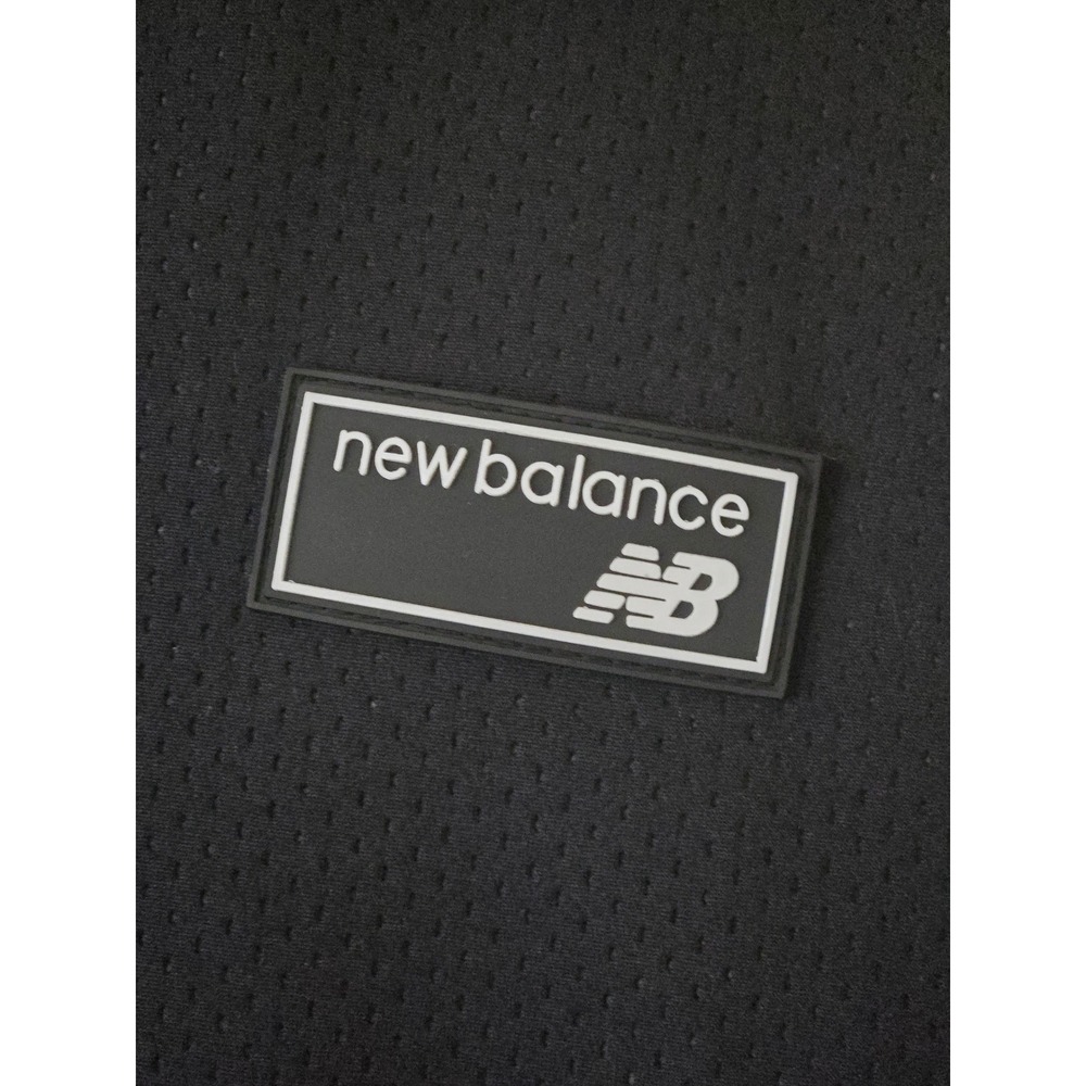 New Balance Mens Black Full Zip Fleece Lined Mesh Hoodie Jacket Large - Picture 2 of 6